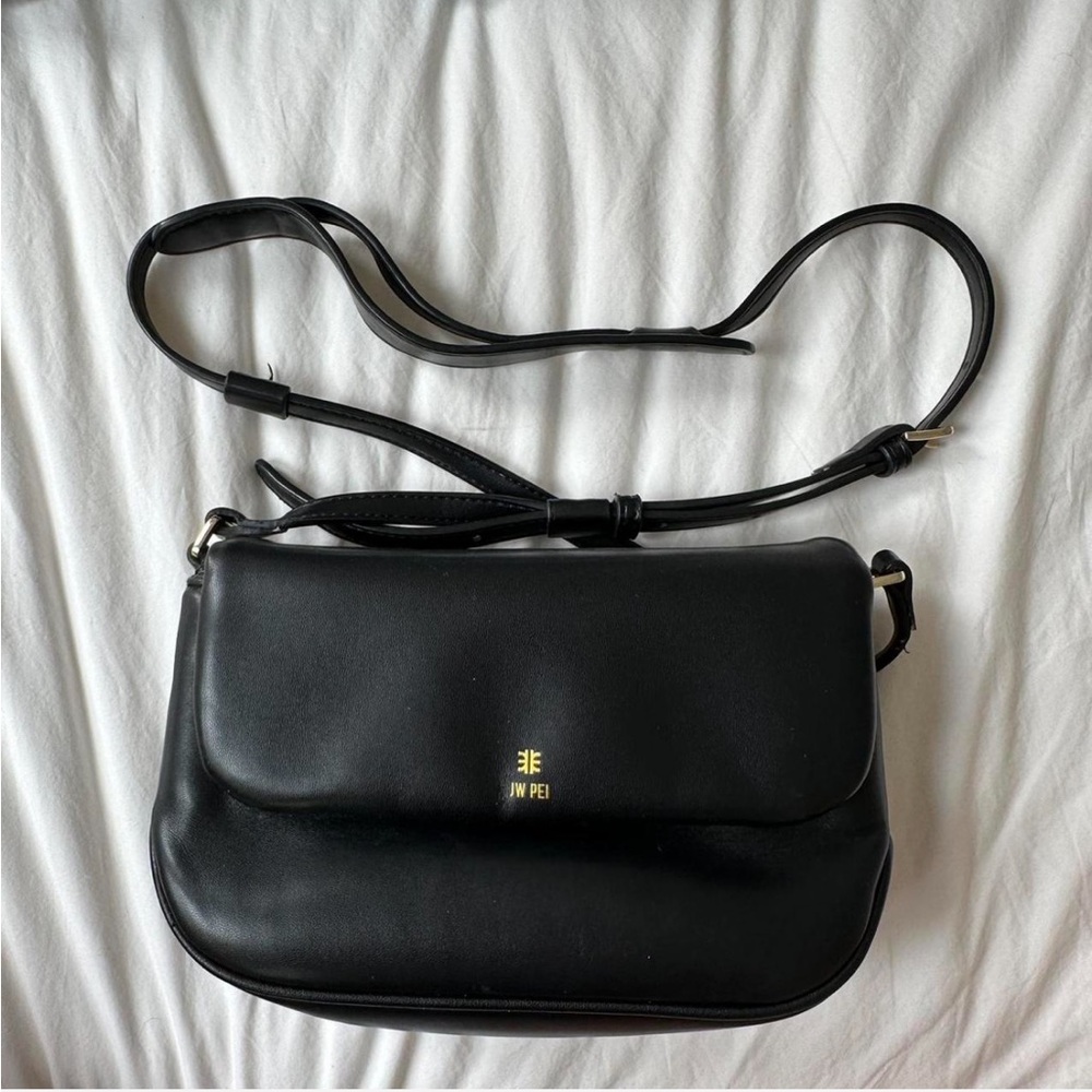 JW Pei Black Leather Crossbody Bag